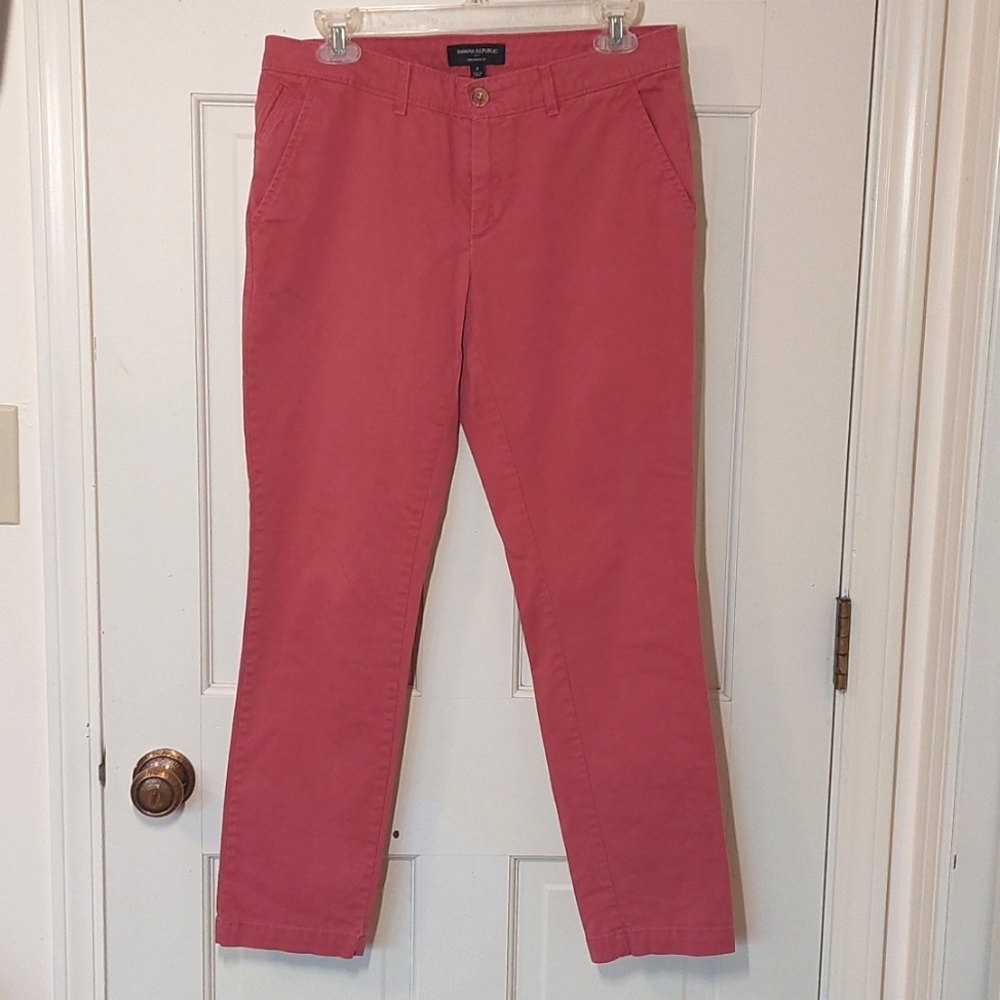 Banana Republic Coral Straight Leg Pants